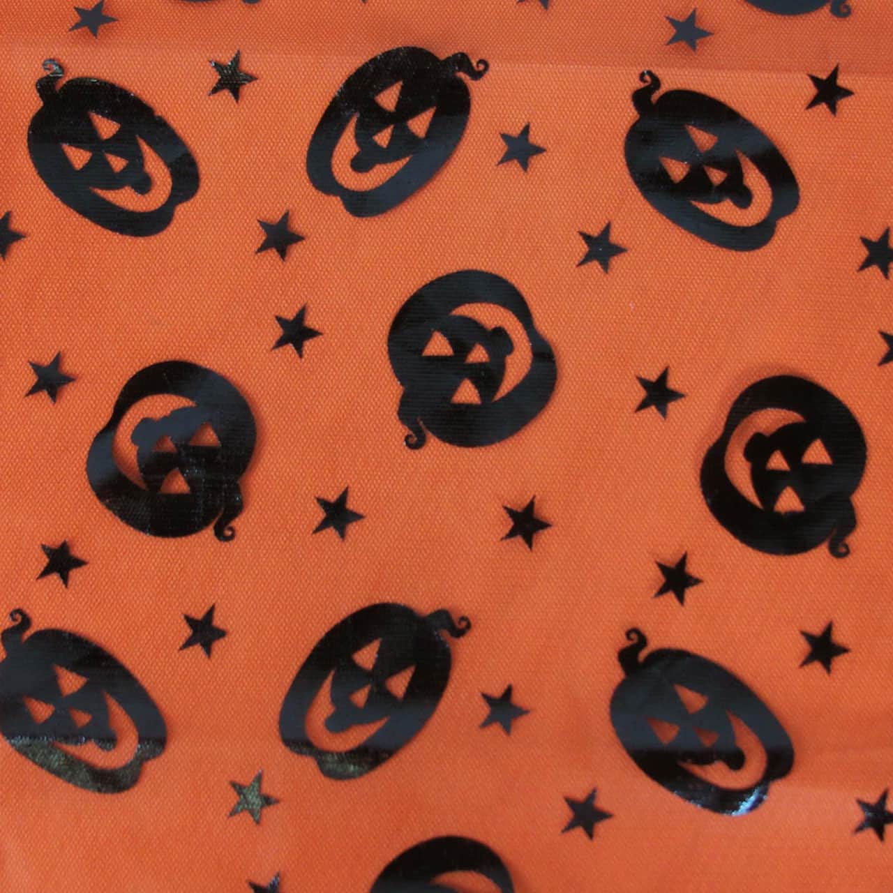 Halloween Pumpkin and Stars Table Cloth, 55&#x22; x 47&#x22;